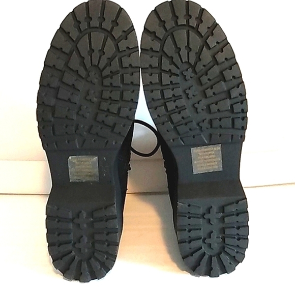 MADDEN GIRL CARRA MOTO BOOTS BLACK FUR LINED LACE UP COMBAT BOOTS SIZE 8.5 NWT - Picture 7 of 7